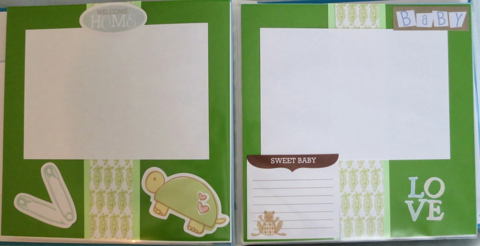Pressed Clovers Sweet Baby Boy Book