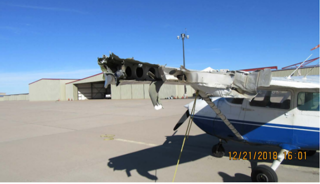 Image result for cessna hit antenna wing accident