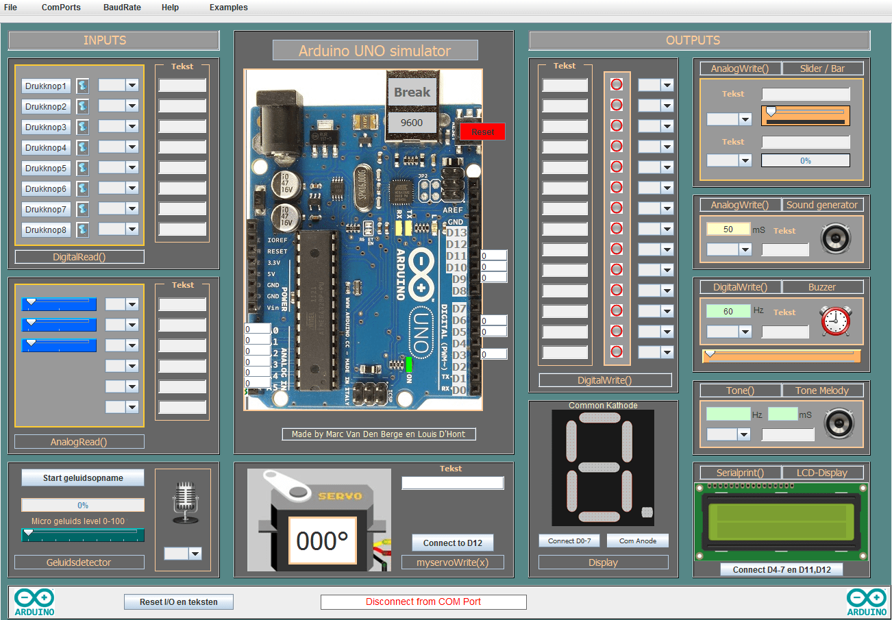 مدونة التطبيقات ARDUINO SIMULATEUR