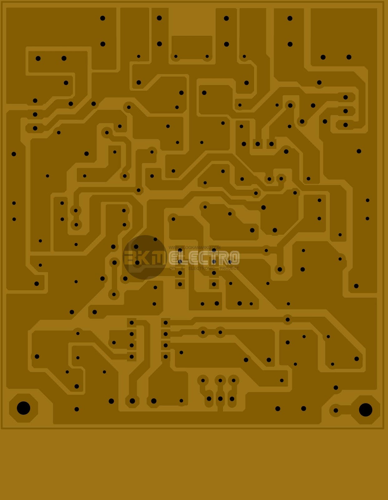 Layout PCB Driver SOCL 506 Plus Input Balance BLOGKAMARKU