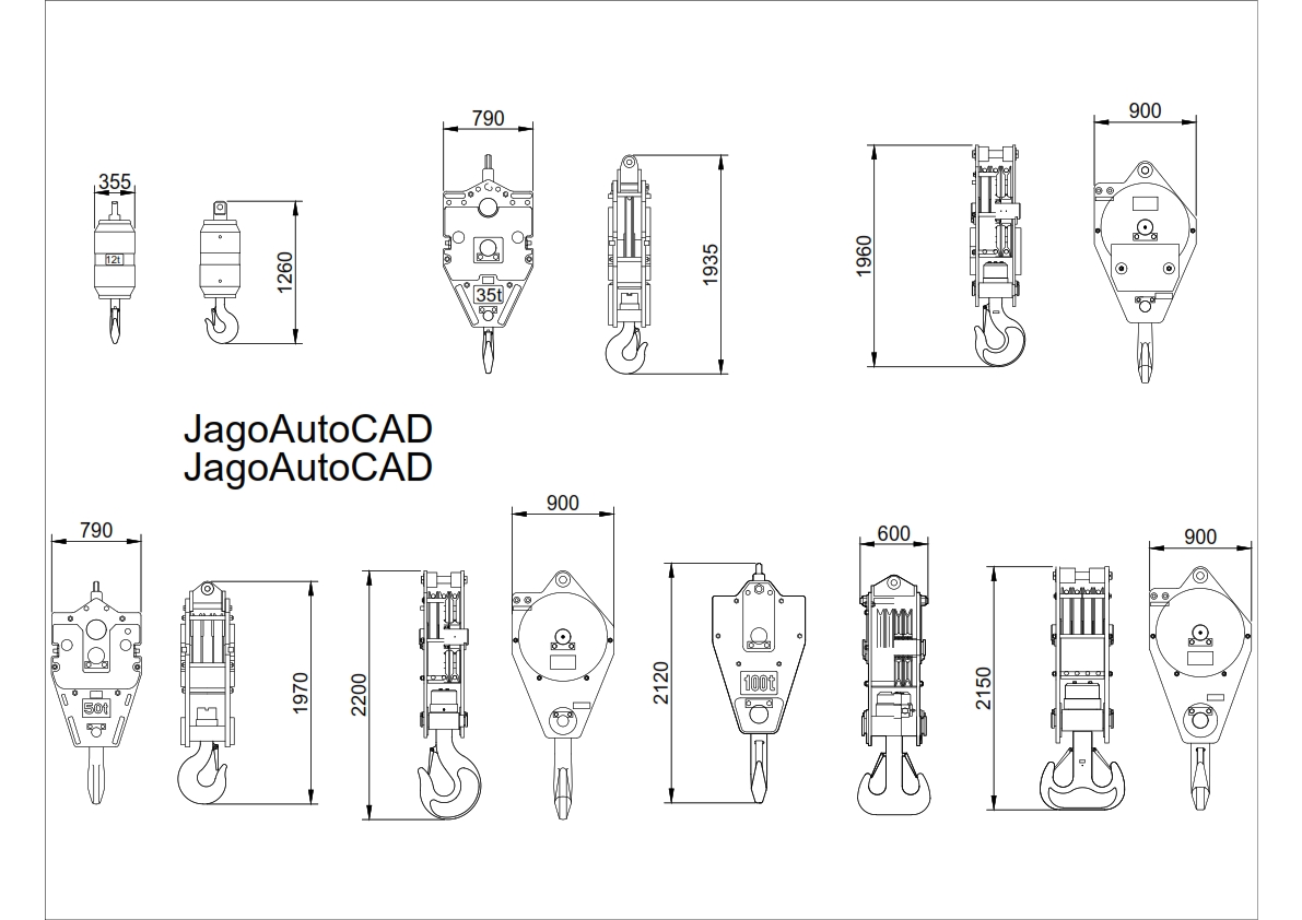 Crane Hook DWG AutoCAD Drawing Free Download