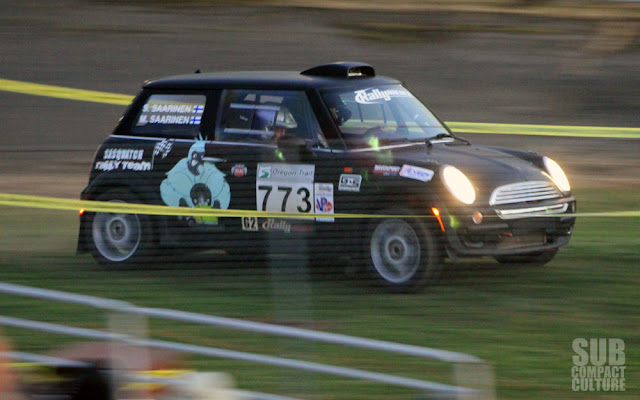 MINI on course at 2013 Oregon Trail Rally
