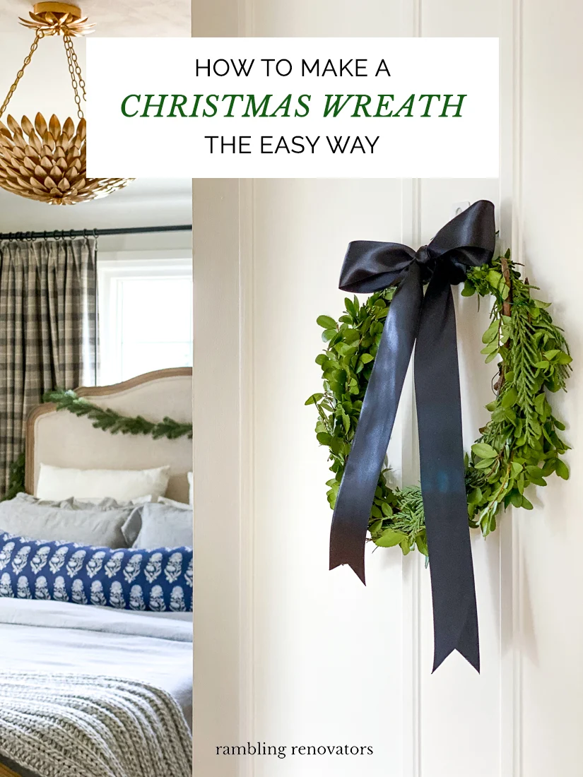 how to make a christmas wreath, christmas wreath diy, easy christmas wreath, cheap christmas wreath, holiday wreath cheap