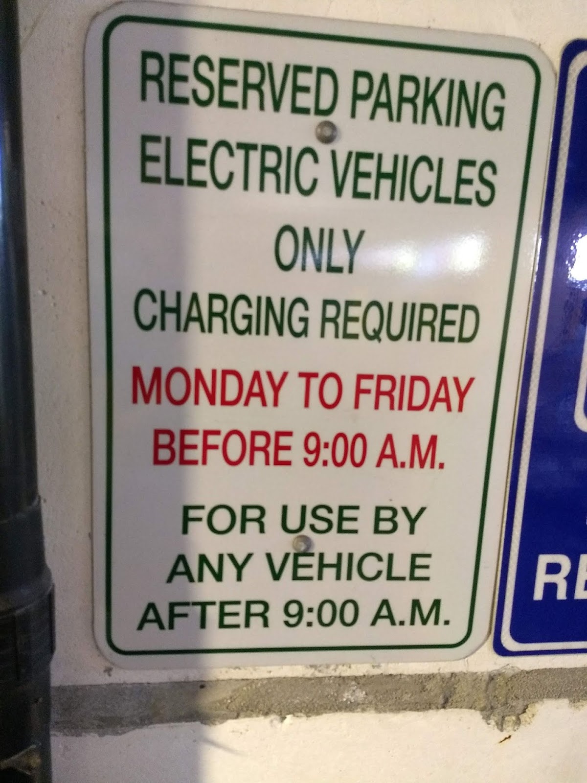 White Plains, NY All EV charging stations occupied in MTA garage at