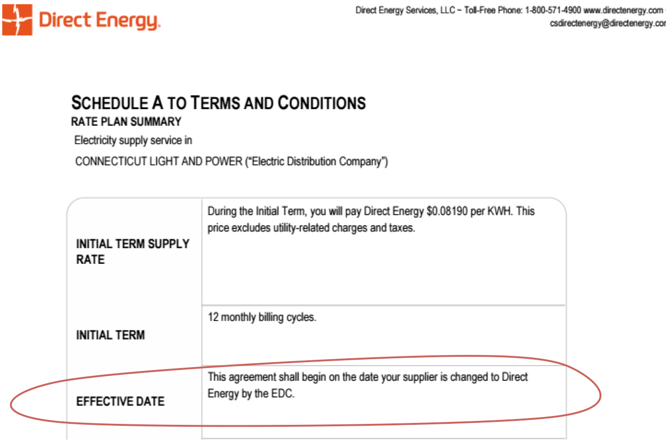 My experience with Direct Energy Direct Energy's inability to conduct