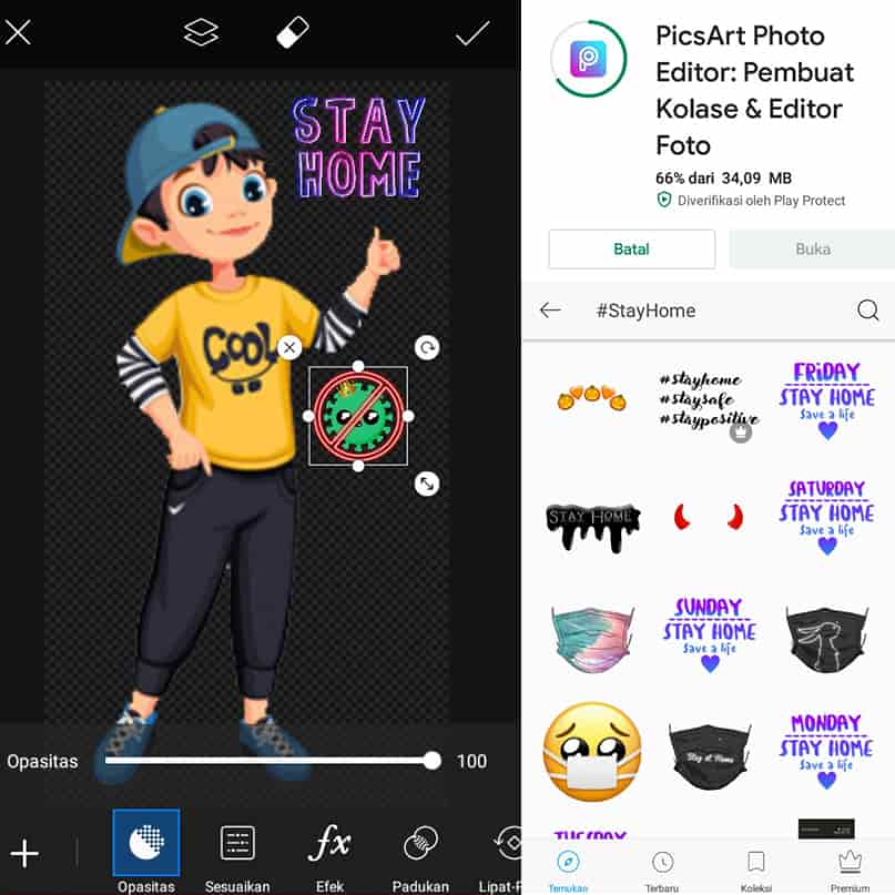 3 Cara Membuat Stiker WhatsApp di PicsArt Review Teknologi Sekarang