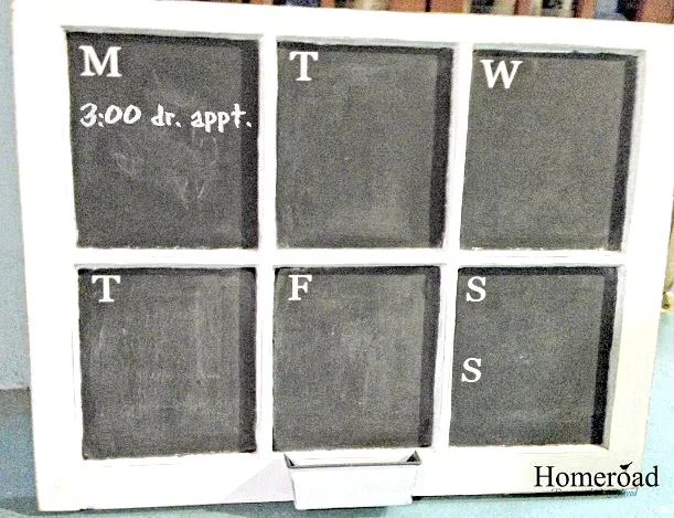 How to make a window chalkboard Calendar
