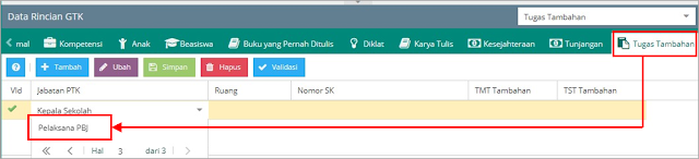 Referensi Baru “Pelaksana PBJ” Pada Aplikasi Dapodik 2021
