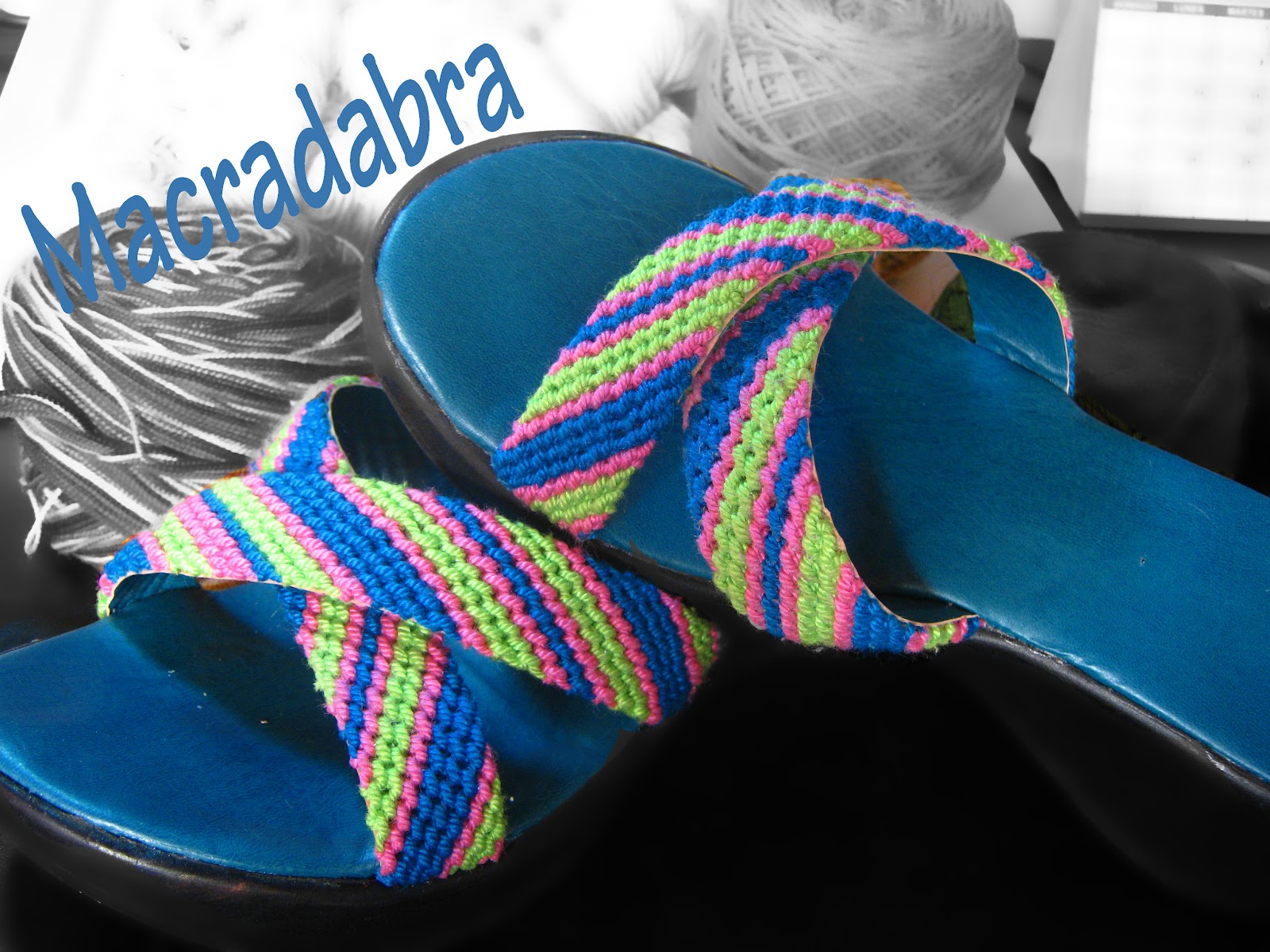 Sandalias en macrame sale