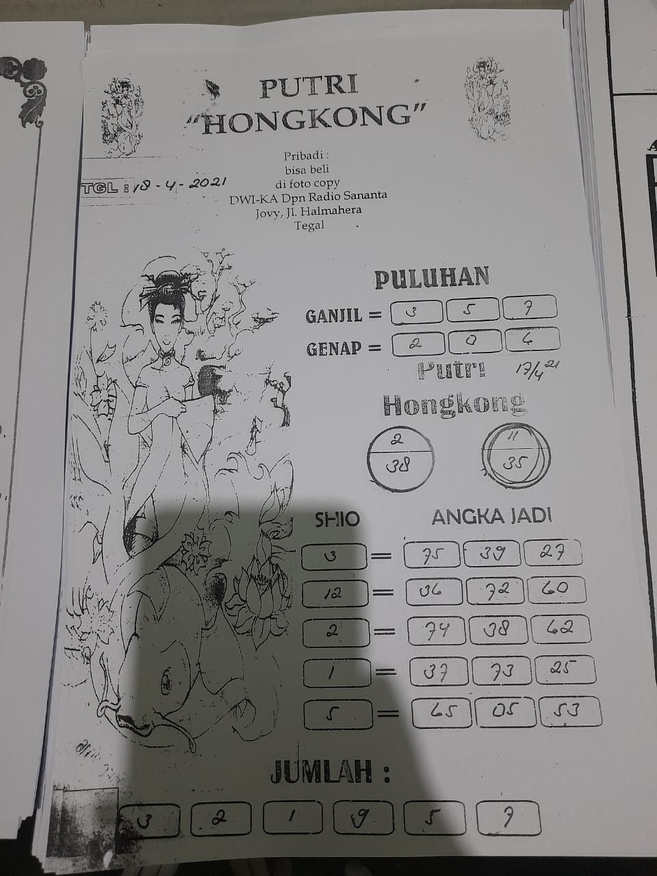 Syair Hk Opesia 19 April 2021 Buku Mimpi