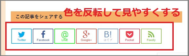 Bloggerで始める無料ブログ:SNSボタンをカスタマイズする【無料ブログBloggerの使い方とカスタマイズ方法】