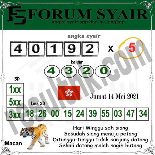 Syair Hk Guci Mas 14 Mei 2021 4d Lottery