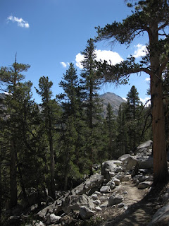 View to the south, Tyee Lakes Trail, Inyo National Forest, California