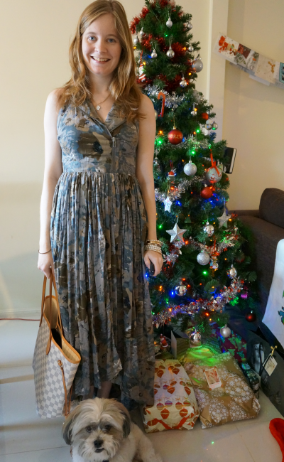 Away From Blue: Sales and Outfits! | Christmas Day Dress, Boxing Day Maxi Skirt, LV Neverfull ...