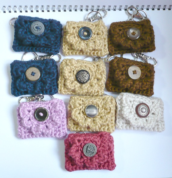 Nicely Created For You: Bulk Order of Ten Crochet Coin Purses/Key Chain Purses