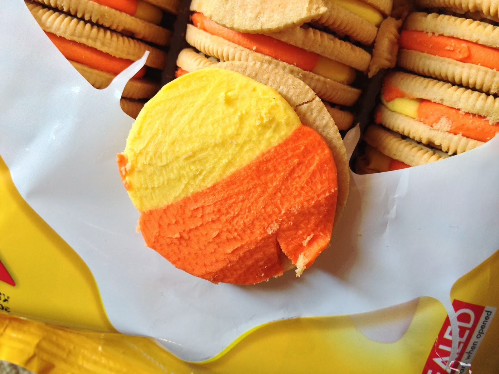 Creamy Steaks Candy Corn Oreos