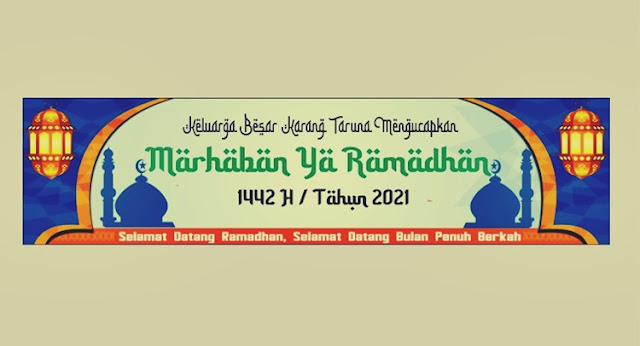 Spanduk Banner Ramadhan 1442 H CDR 2021