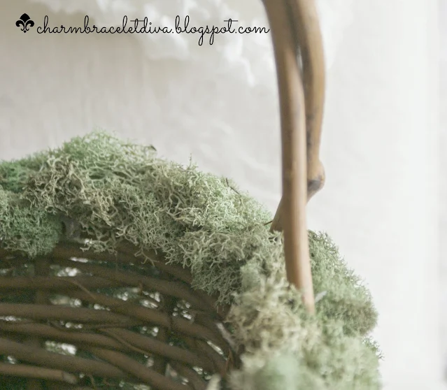 grapevine basket handle moss