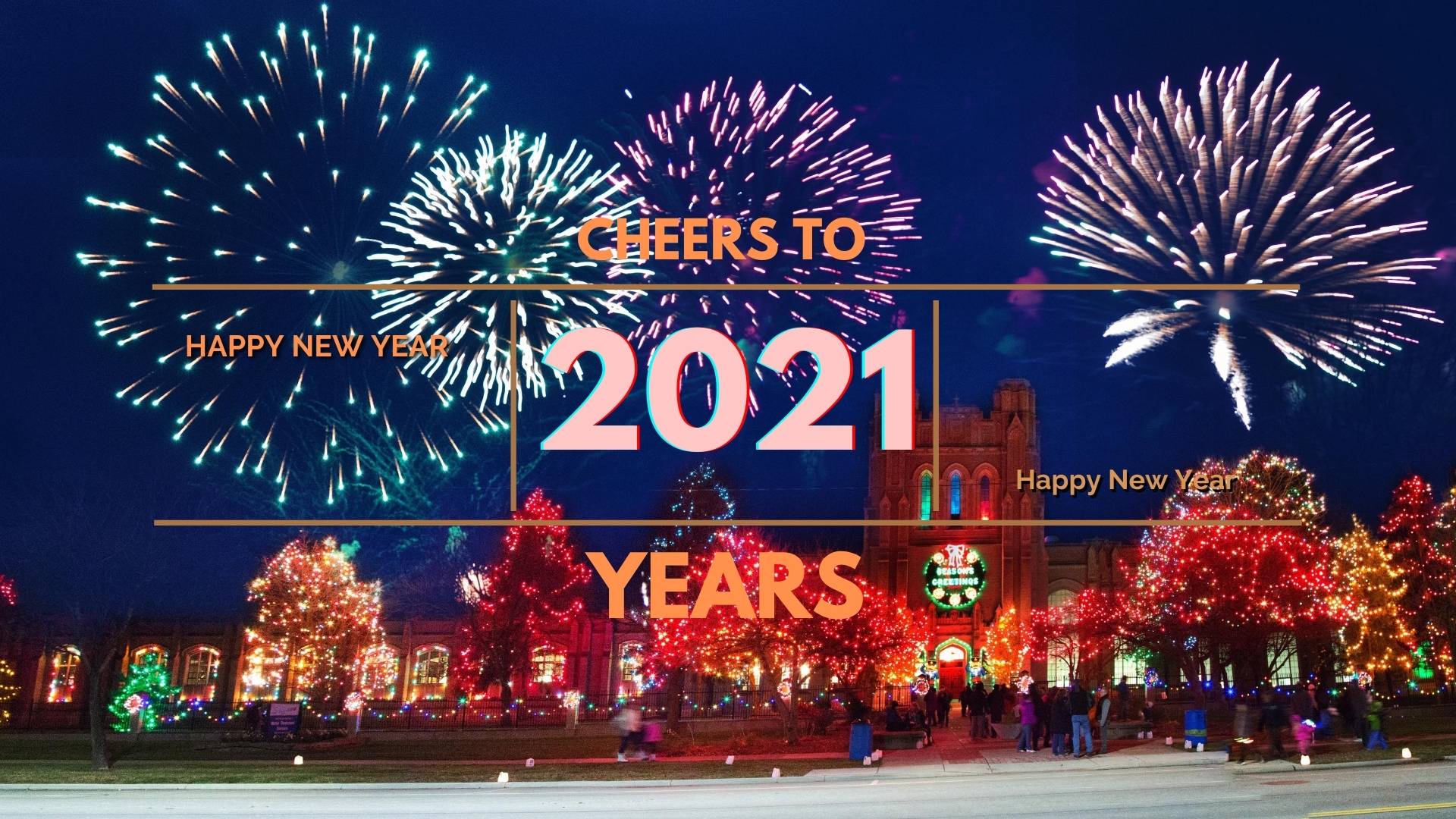 Cheerful Happy New Year 2022 HD Wallpaper