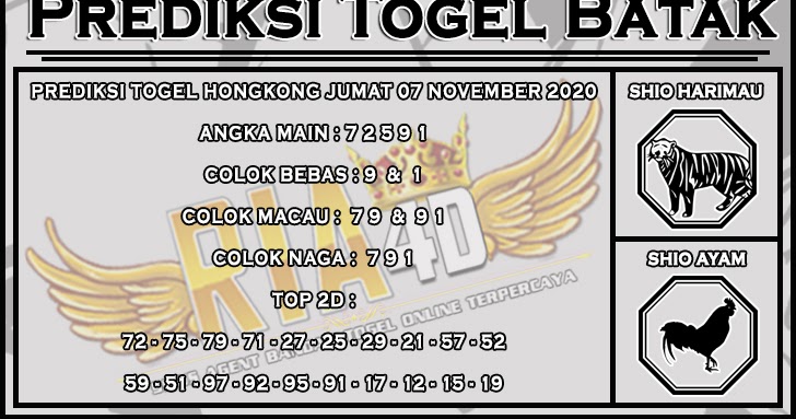 PREDIKSI HONGKONG JUMAT 07 AGUSTUS 2020 PREDIKSI TOGEL BATAK TOGEL