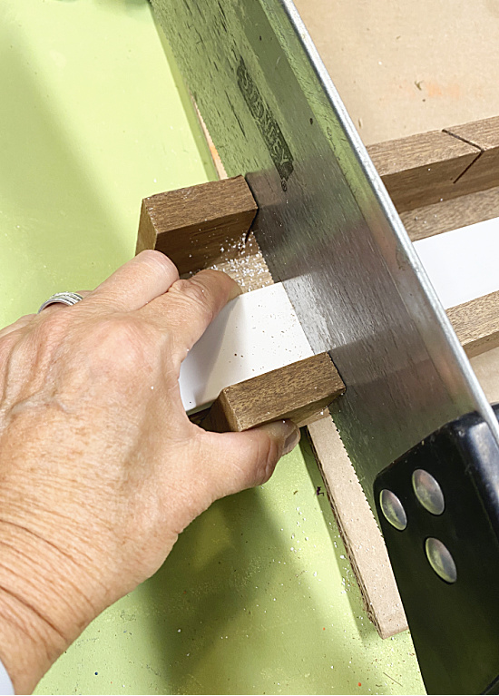 DIY Front Door Dentil Shelf