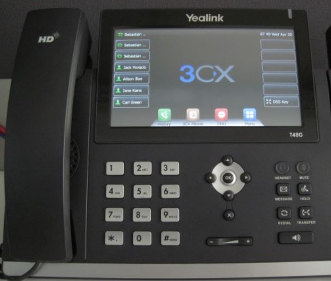 Yealink IP Phone registration with 3CX Asterisk PBX system