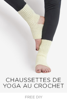 chaussettes de yoga au crochet