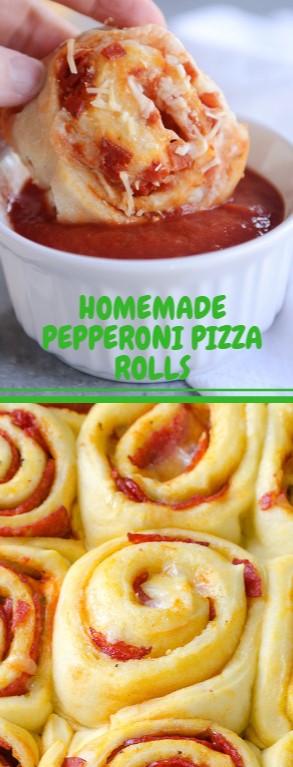 Homemade Pepperoni Pizza Rolls - Genius Kitchen Food