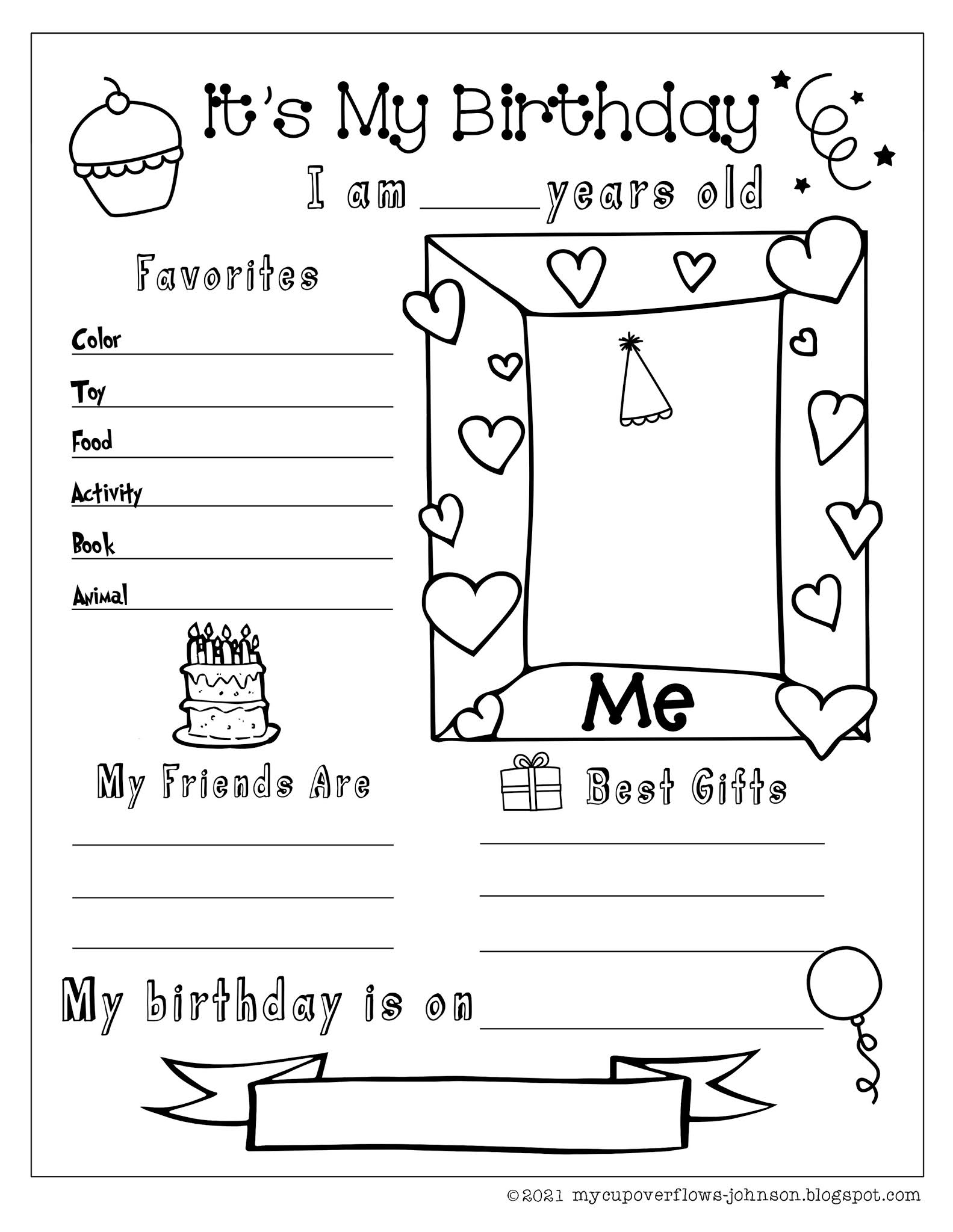 Printable Birthday Activity Sheets Printable Birthday Activity Sheets