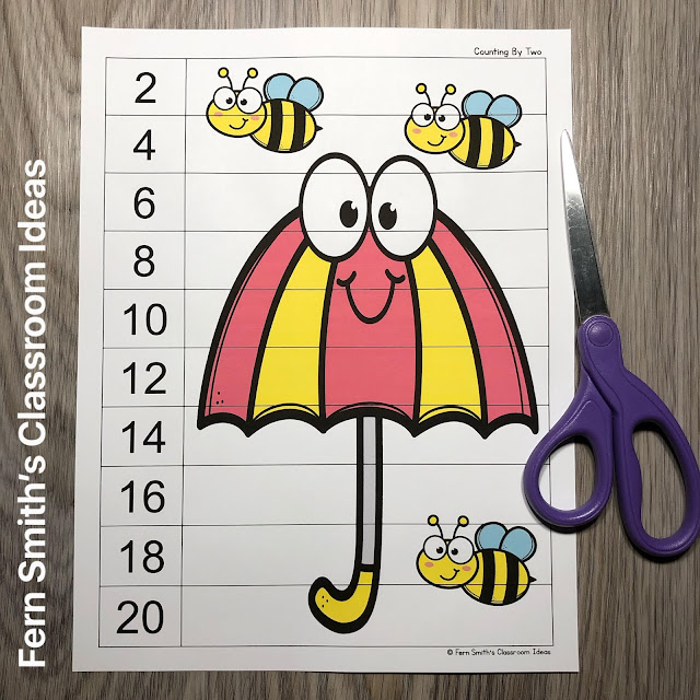 Click Here to Download These Happy Spring Counting Puzzles For Your Classroom Today!