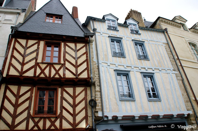 Alcune delle case in pan de bois di Vannes