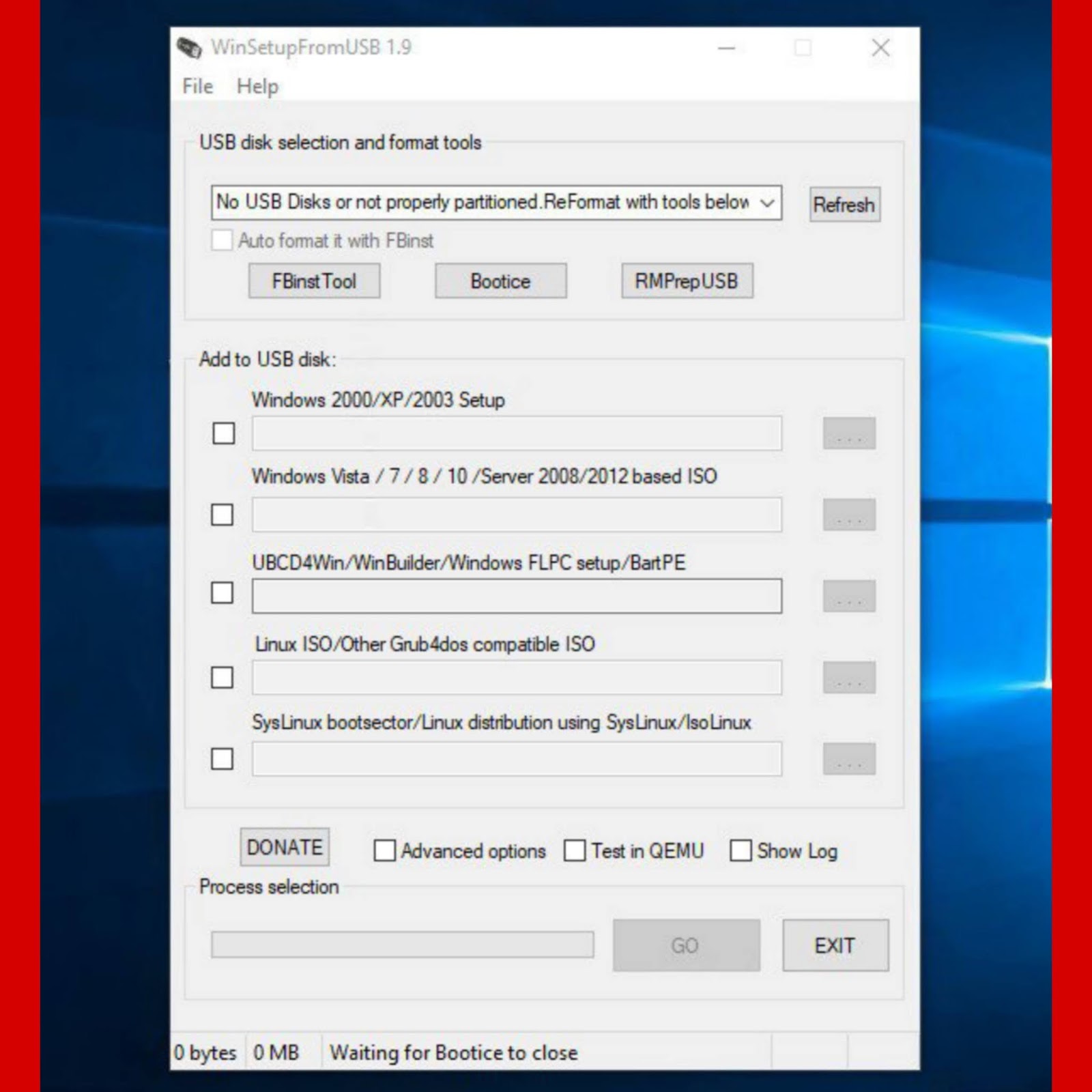 تحميل برنامج Winsetupfromusb 2020 Portable لحرق الويندوز علي الفلاشة