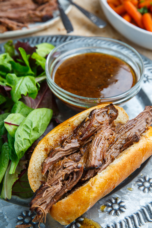 Slow Cooker Roast Beef French Dip Sandwich Recipe on Closet Cooking