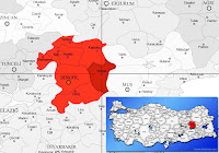 Solhan ilçesinin nerede olduğunu gösteren harita