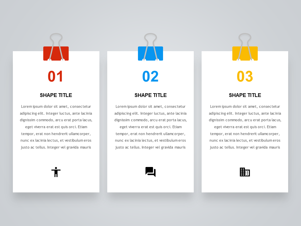 Binder Clip Paper PowerPoint Templates PowerPoint Free