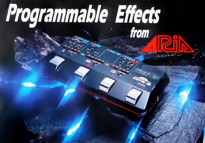 Aria APE-2 ad headlined: Programmable Effects from Aria