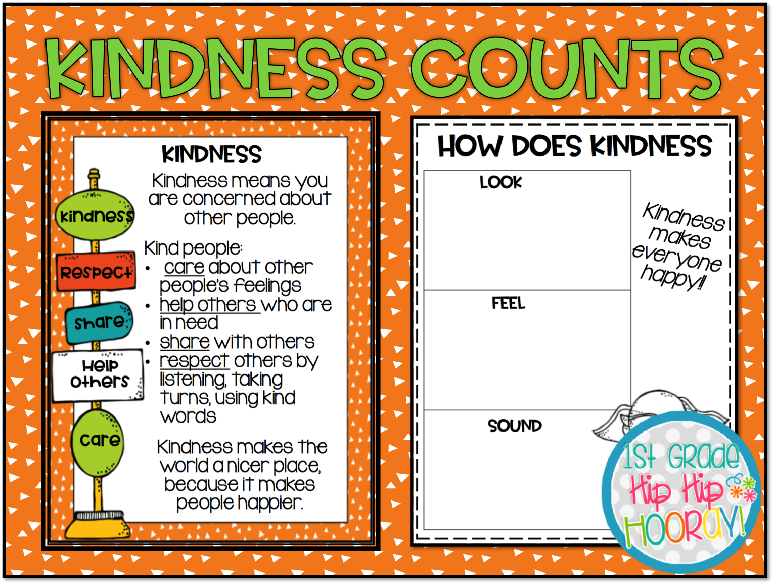 1st Grade Hip Hip Hooray!: Kindness