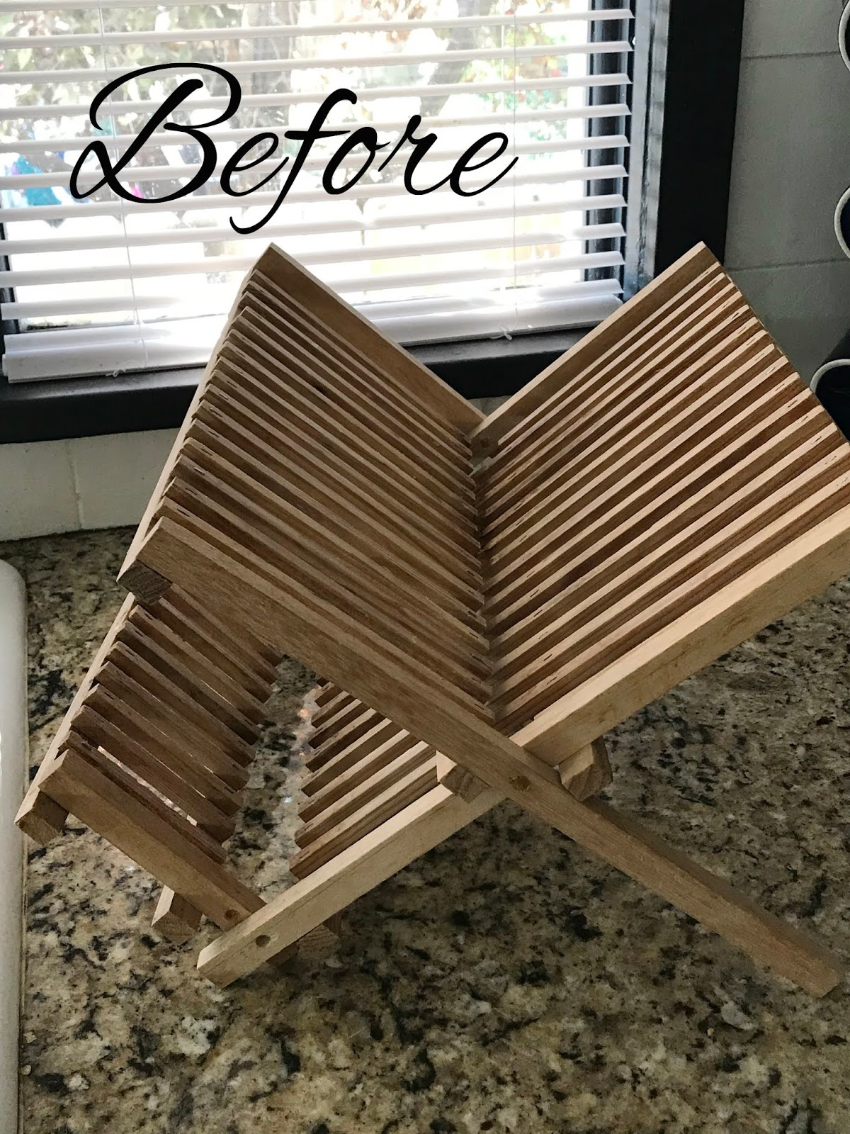 Dish Drying Rack Makeover - The Wicker House