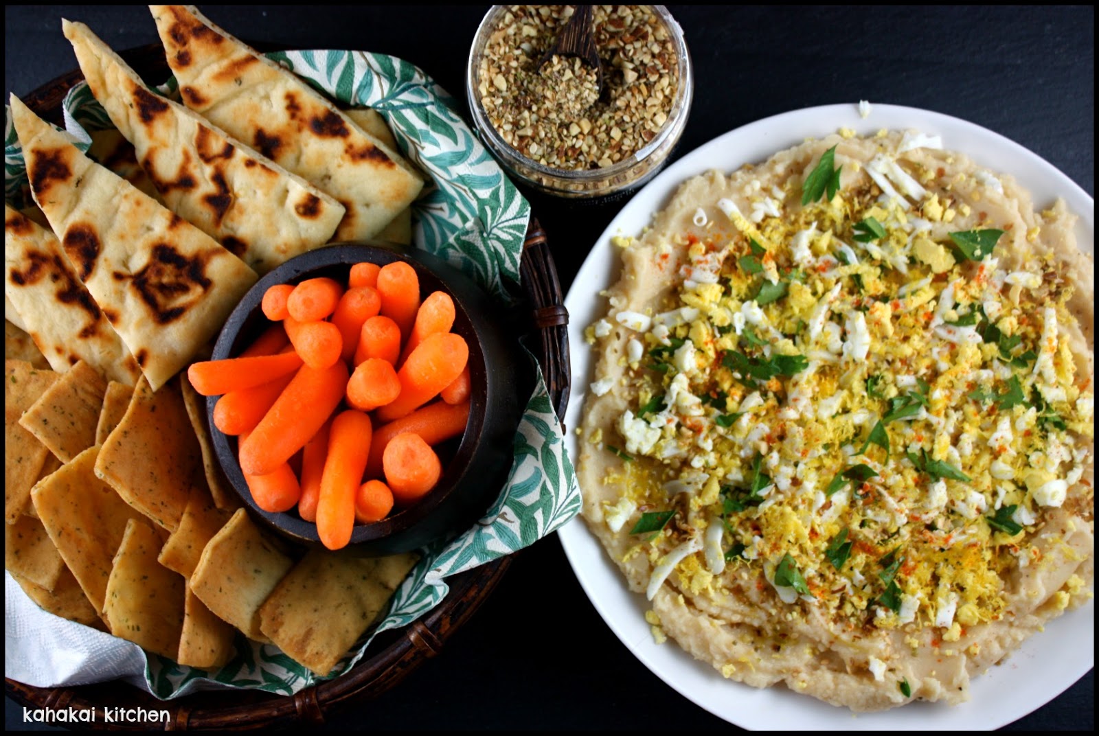 Kahakai Kitchen Butter Bean Purée with Dukkah & Egg An Ottolenghi Hummus Variation