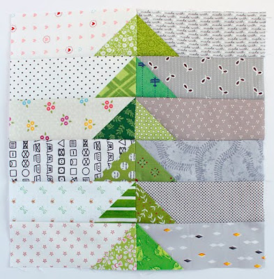 Scrap Bin Geese quilt block tutorial from A Bright Corner