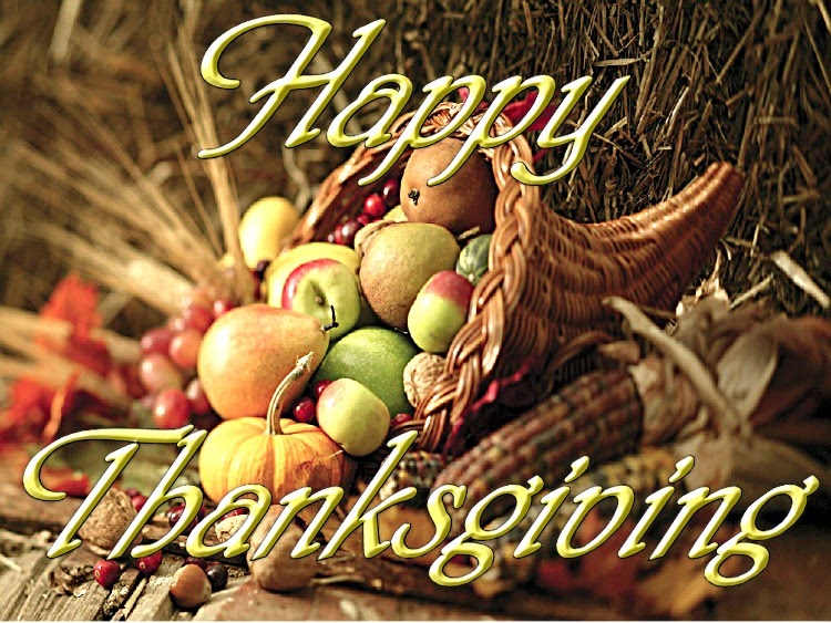 Free Holiday Wallpapers: Thanksgiving Cornucopia Wallpapers