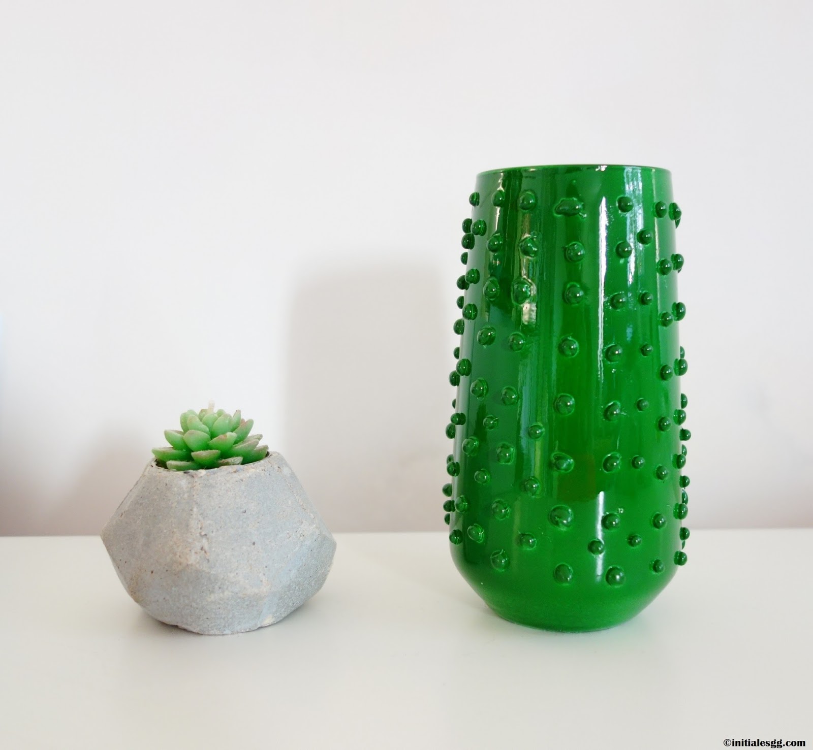 {DIY} Mon vase cactus home made ! Initiales GG