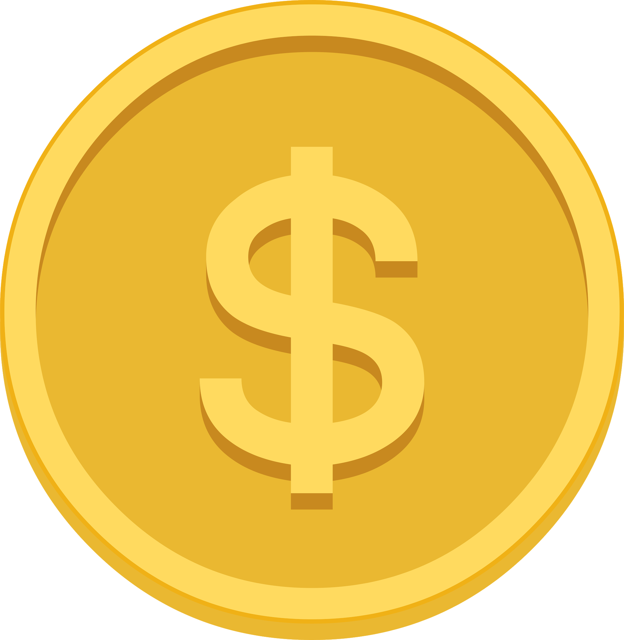 Dollar symbol coin.PNG [8K/Download]