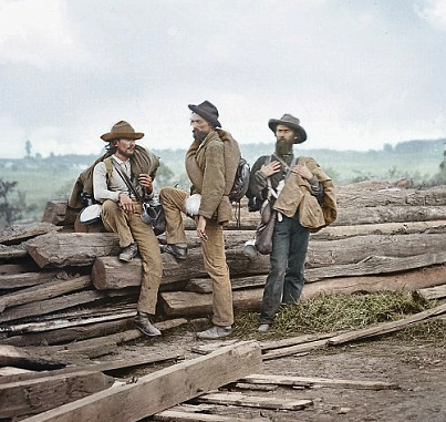 Captured Confederates at Gettysburg