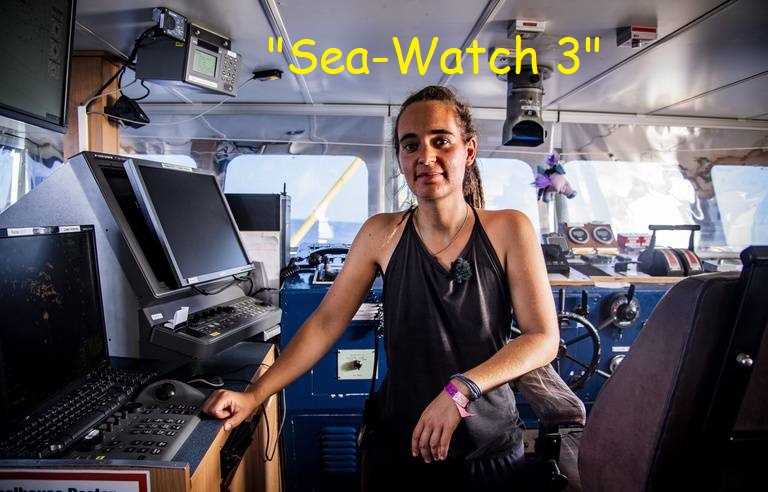 L' icône des immigrationnistes Carola Rackete capitaine allemande du «Sea-Watch 3» aurait amené avec elle des tortionnaires
