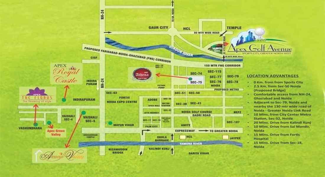Apex-Golf-Avenue-Location-Map