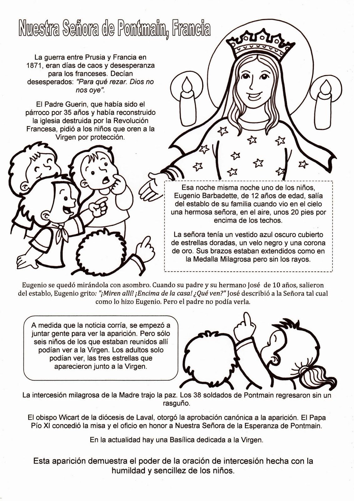 El Rincón de las Melli Nuestra Señora de Pontmain (Francia)