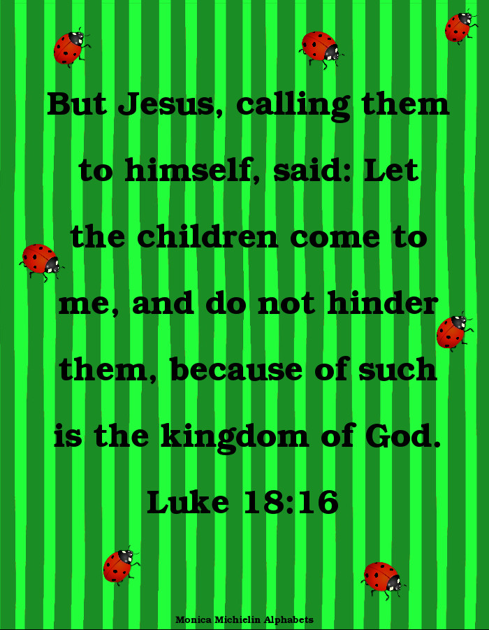 M. Michielin Alphabets WATERMELON LADYBUG ALPHABET LETTERS