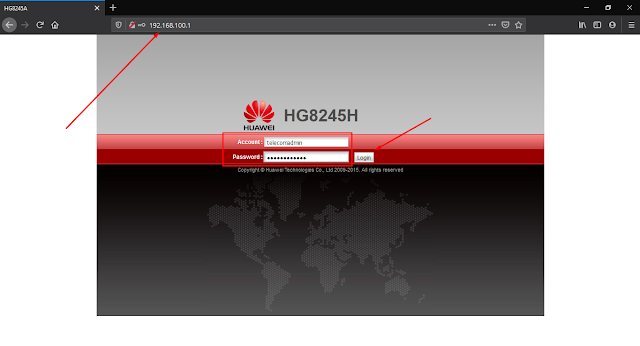 Setting Modem Indihome Huawei HG8245H