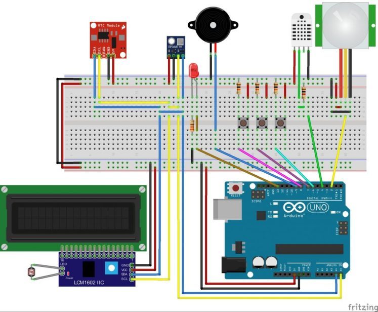 Live Weather Station using Arduino, RTC, Pressure & Temperature Sensor ...